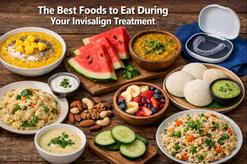Find safe foods for Invisalign treatment by Dr. Saloni Bavalekar