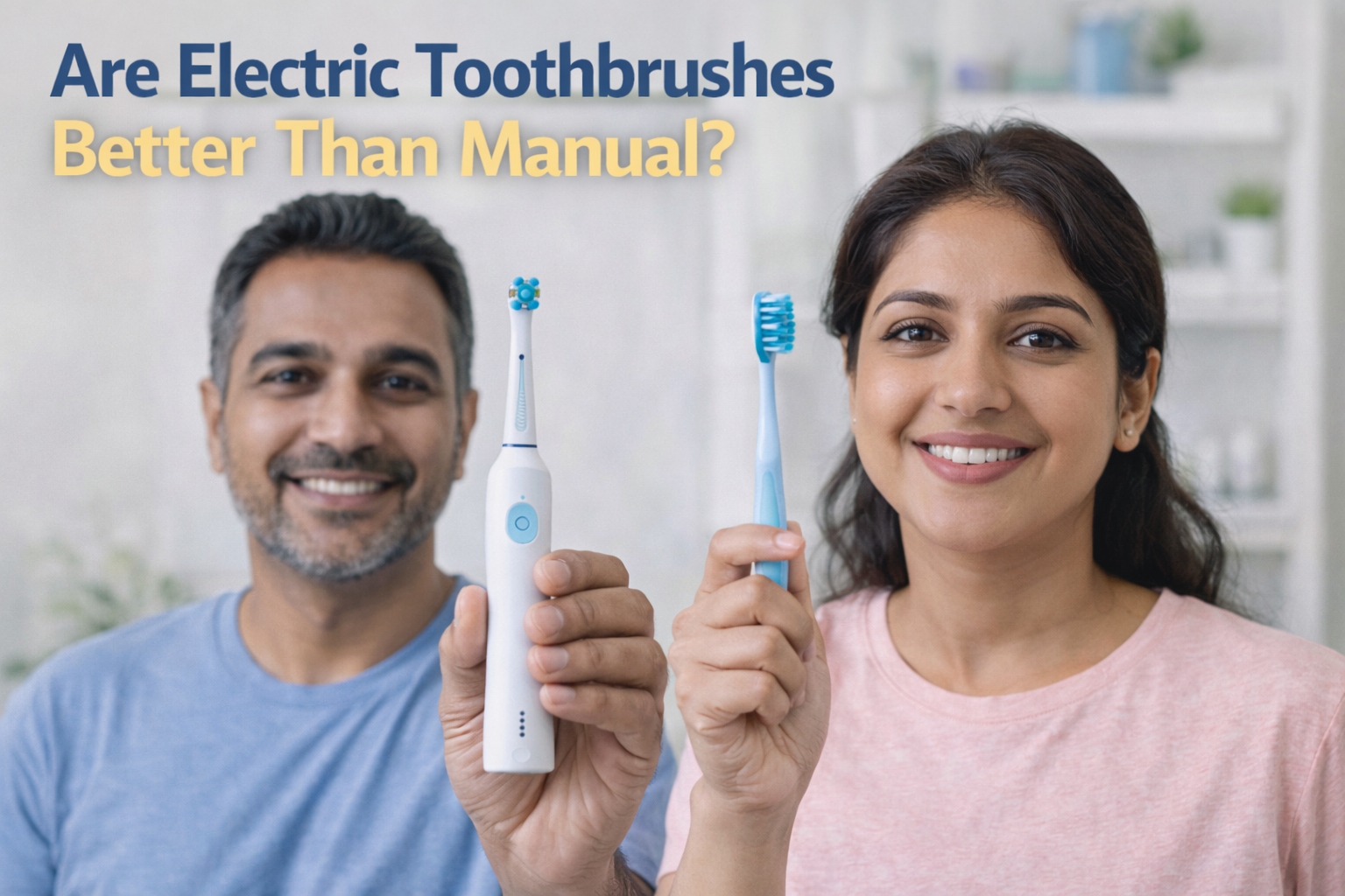 Find the difference between electric and manual toothbrushes explained by expert dentist Dr. Saloni Bavalekar