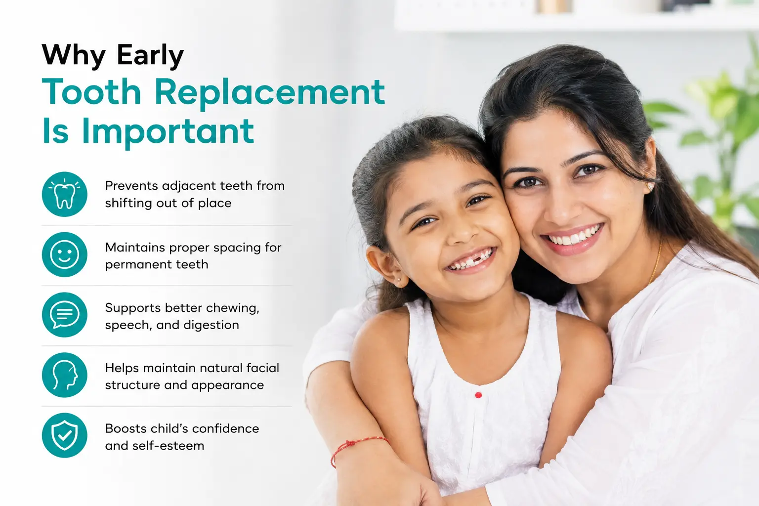 Find why early tooth replacement is important for oral health and jawbone health.